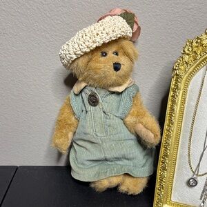 Boyds Bears Plush 1990-98 Vintage Bailey Bear Style #1364 Dress Hat